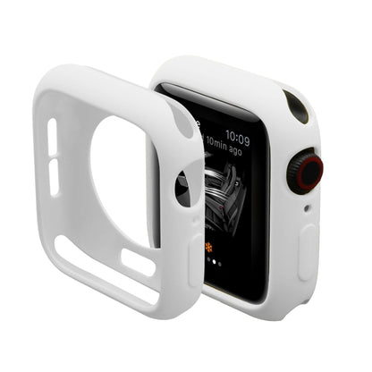 ENKAY Hat-Prince 2 in 1 TPU Semi-clad Protective Shell + 3D Full Screen PET Curved Heat Bending HD Screen Protector for Apple Watch Series 5 & 4 40mm(White) - Watch Cases by ENKAY | Online Shopping UK | buy2fix