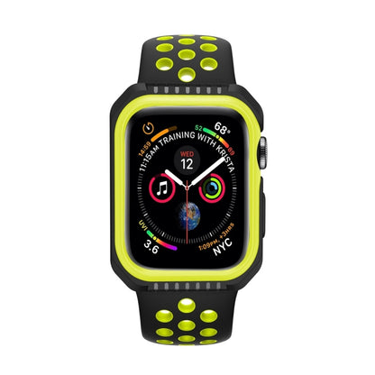 Smart Watch Shockproof Two Color Protective Case for Apple Watch Series 3 38mm(Black Yellow) - Watch Cases by buy2fix | Online Shopping UK | buy2fix