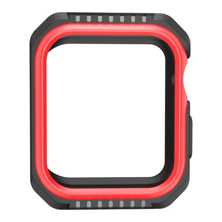 Smart Watch Shockproof Two Color Protective Case for Apple Watch Series 3 42mm(Black Red) - Watch Cases by buy2fix | Online Shopping UK | buy2fix