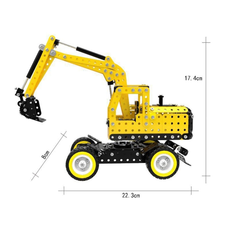 MoFun SW-007 502 PCS DIY Stainless Steel Excavator Assembling Blocks - Building Blocks by MoFun | Online Shopping UK | buy2fix