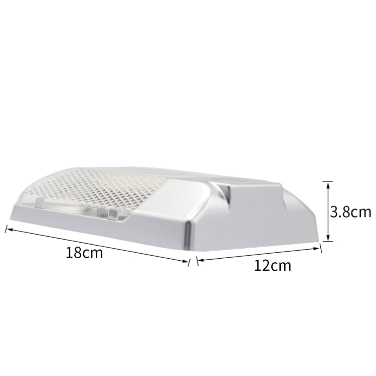 D4376S DC11-18V 3.6W 6000-6500K IP50 24LEDs SMD-5050 Marine RV Dimmable LED Dome Light Ceiling Lamp, with Touch Control - Marine Accessories & Parts by buy2fix | Online Shopping UK | buy2fix