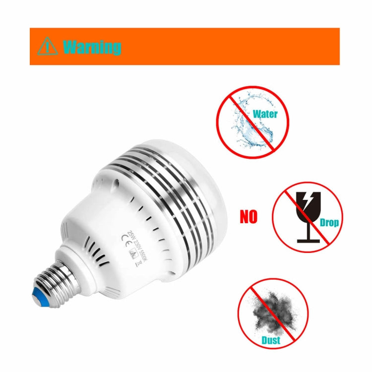 MANTOO PGL25 25W 230V 5500K 2990LM LED Light Bulb for Photography Lighting - LED Blubs & Tubes by MANTOO | Online Shopping UK | buy2fix