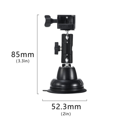 For DJI OSMO Pocket 3 STARTRC Suction Cup Holder Expansion Adapter Bracket (Black) - Mount & Holder by STARTRC | Online Shopping UK | buy2fix