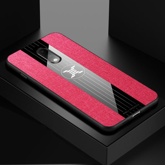 For OnePlus 6T XINLI Stitching Cloth Texture Shockproof TPU Protective Case(Red) - OnePlus Cases by XINLI | Online Shopping UK | buy2fix