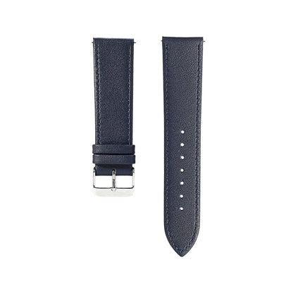 ROCK 22mm Business Style Leather  Watch Band for Huawei Watch(Blue) - Watch Bands by ROCK | Online Shopping UK | buy2fix