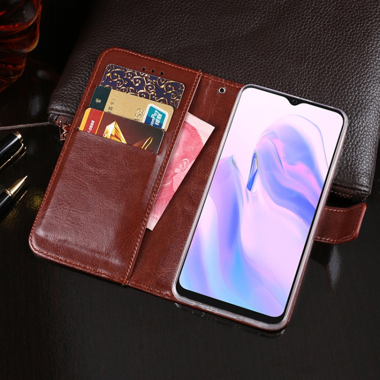 For Blackview A70 idewei Crazy Horse Texture Horizontal Flip Leather Case with Holder & Card Slots & Wallet(Yellow) - More Brand by idewei | Online Shopping UK | buy2fix