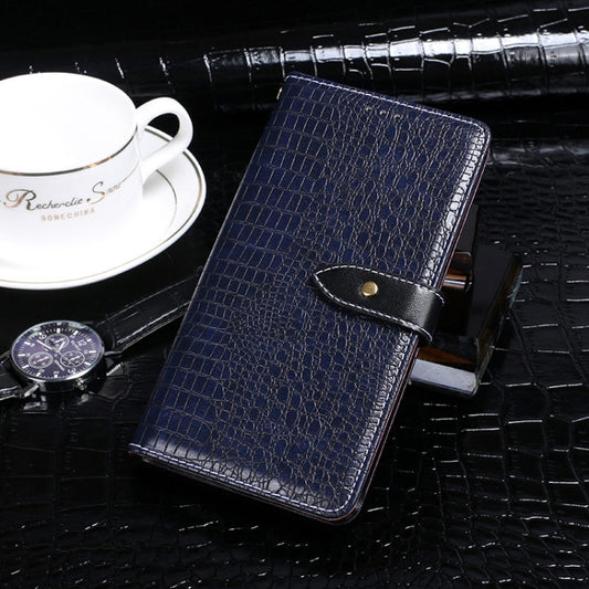 For Blackview A80S idewei Crocodile Texture Horizontal Flip Leather Case with Holder & Card Slots & Wallet(Dark Blue) - More Brand by idewei | Online Shopping UK | buy2fix