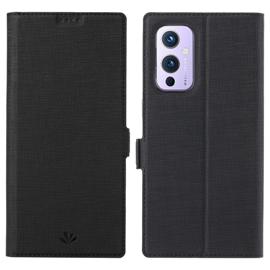 For OnePlus 9 ViLi K Series Shockproof TPU + PU Leather Magnetic Buckle Horizontal Flip Case with Card Slots & Wallet & Holder(Black) - OnePlus Cases by ViLi | Online Shopping UK | buy2fix