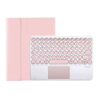 YT07B-A Detachable Candy Color Skin Feel Texture Round Keycap Bluetooth Keyboard Leather Case with Touch Control For iPad 9.7 inch 2018 & 2017 / Pro 9.7 inch / Air 2 / Air(Pink) - Universal by buy2fix | Online Shopping UK | buy2fix