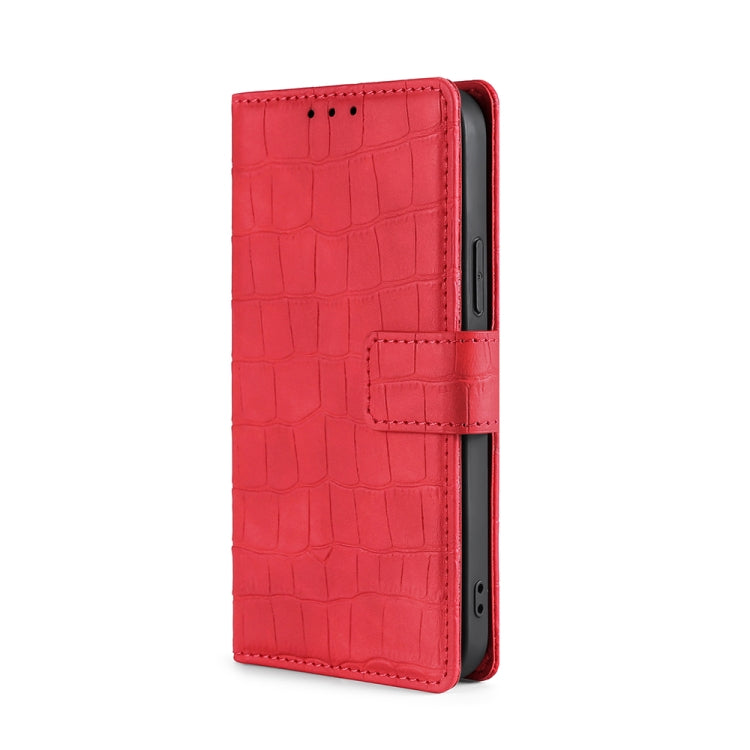 For Doogee N30 Skin Feel Crocodile Texture Magnetic Clasp Horizontal Flip PU Leather Case with Holder & Card Slots & Wallet(Red) - More Brand by buy2fix | Online Shopping UK | buy2fix