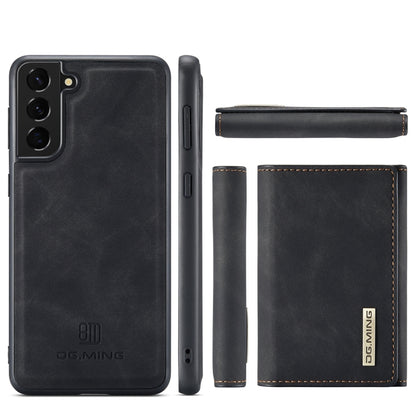 For Samsung Galaxy S21 DG.MING M1 Series 3-Fold Multi Card Wallet  Back Cover Shockproof Case with Holder Function(Black) - Galaxy Phone Cases by DG.MING | Online Shopping UK | buy2fix