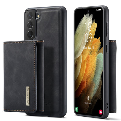 For Samsung Galaxy S21 DG.MING M1 Series 3-Fold Multi Card Wallet  Back Cover Shockproof Case with Holder Function(Black) - Galaxy Phone Cases by DG.MING | Online Shopping UK | buy2fix