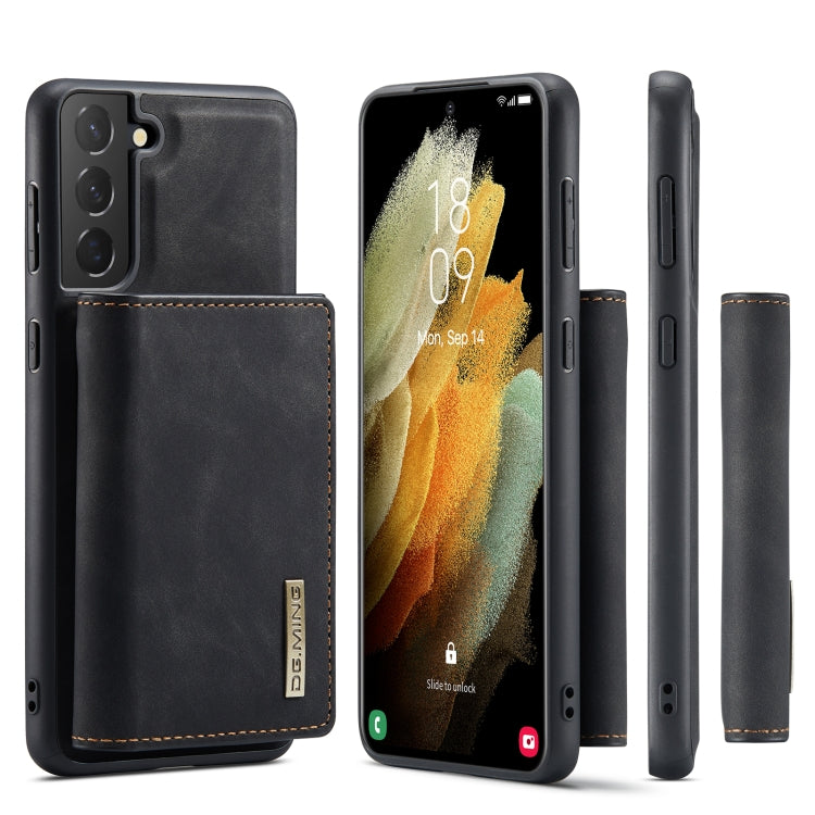 For Samsung Galaxy S21+ DG.MING M1 Series 3-Fold Multi Card Wallet  Back Cover Shockproof Case with Holder Function(Black) - Galaxy Phone Cases by DG.MING | Online Shopping UK | buy2fix