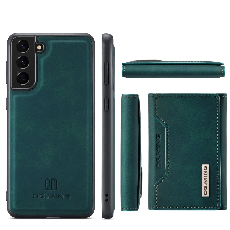 For Samsung Galaxy S21+ DG.MING M2 Series 3-Fold Multi Card Bag Back Cover Shockproof Case with Wallet & Holder Function(Green) - Galaxy Phone Cases by DG.MING | Online Shopping UK | buy2fix