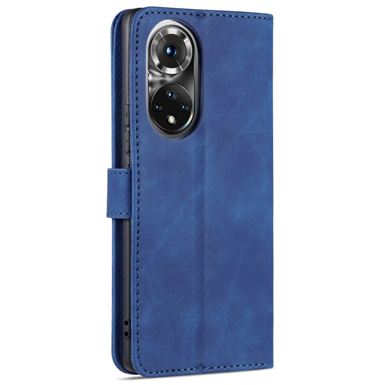 For Honor 50 AZNS Skin Feel Calf Texture Horizontal Flip Leather Case with Card Slots & Holder & Wallet(Blue) - Honor Cases by AZNS | Online Shopping UK | buy2fix