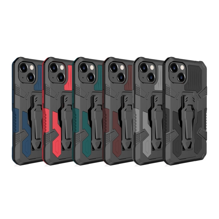 For iPhone 13 Machine Armor Warrior Shockproof PC + TPU Protective Case(Red) - iPhone 13 Cases by buy2fix | Online Shopping UK | buy2fix