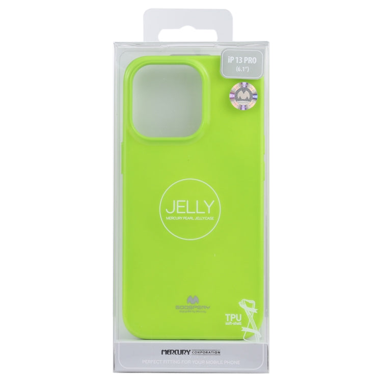 For iPhone 13 Pro GOOSPERY JELLY Full Coverage Soft Case (Green) - iPhone 13 Pro Cases by GOOSPERY | Online Shopping UK | buy2fix