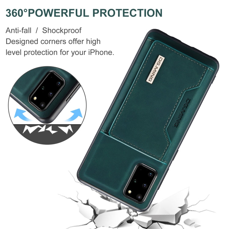 For Samsung Galaxy S20+ DG.MING M2 Series 3-Fold Multi Card Bag Back Cover Shockproof Case with Wallet & Holder Function(Green) - Galaxy Phone Cases by DG.MING | Online Shopping UK | buy2fix