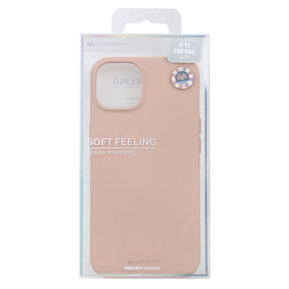 For iPhone 13 Pro Max GOOSPERY SOFT FEELING Liquid TPU Shockproof Soft Case (Light Pink) - iPhone 13 Pro Max Cases by GOOSPERY | Online Shopping UK | buy2fix