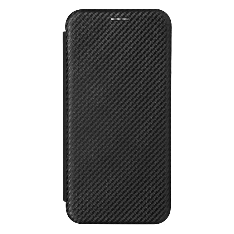 For iPhone 13 Carbon Fiber Texture Horizontal Flip TPU + PC + PU Leather Case with Card Slot(Black) - iPhone 13 Cases by buy2fix | Online Shopping UK | buy2fix