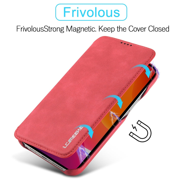 For iPhone 13 Pro Max LC.IMEEKE Hon Ancient Series Horizontal Flip Leather Case with Holder & Card Slot (Red) - iPhone 13 Pro Max Cases by LC.IMEEKE | Online Shopping UK | buy2fix