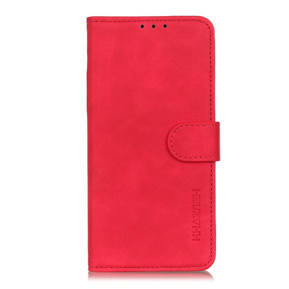 For Xiaomi Redmi 10 / Redmi Note 11 4G KHAZNEH Retro Texture PU + TPU Horizontal Flip Leather Case with Holder & Card Slots & Wallet(Red) - Xiaomi Cases by buy2fix | Online Shopping UK | buy2fix