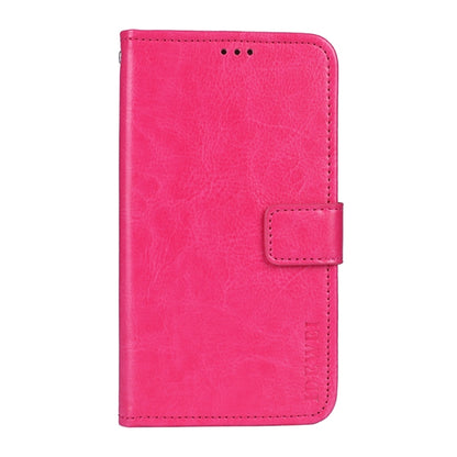 idewei Crazy Horse Texture Horizontal Flip Leather Case with Holder & Card Slots & Wallet For Huawei P50 Pro(Rose Red) - Huawei Cases by idewei | Online Shopping UK | buy2fix