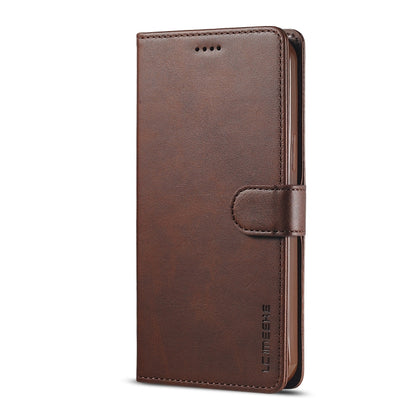 For iPhone 13 LC.IMEEKE Calf Texture Horizontal Flip Leather Case with Holder & Card Slots & Wallet(Brown) - iPhone 13 Cases by LC.IMEEKE | Online Shopping UK | buy2fix