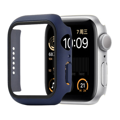 Shockproof PC+Tempered Glass Protective Case with Packed Carton For Apple Watch Series 6 & SE & 5 & 4 40mm(Midnight Blue) - Watch Cases by buy2fix | Online Shopping UK | buy2fix