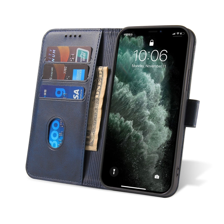 For iPhone 13 Calf Texture Buckle Horizontal Flip Leather Case with Holder & Card Slots & Wallet(Blue) - iPhone 13 Cases by buy2fix | Online Shopping UK | buy2fix