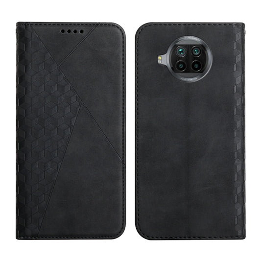 For Xiaomi Mi 10T Lite 5G Diamond Pattern Splicing Skin Feel Magnetic Horizontal Flip Leather Case with Card Slots & Holder & Wallet(Black) - Xiaomi Cases by buy2fix | Online Shopping UK | buy2fix