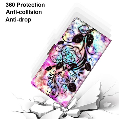 For Huawei P50 Pro Coloured Drawing Cross Texture Horizontal Flip PU Leather Case with Holder & Card Slots & Wallet & Lanyard(Color Bottom Hollow Flower) - Huawei Cases by buy2fix | Online Shopping UK | buy2fix