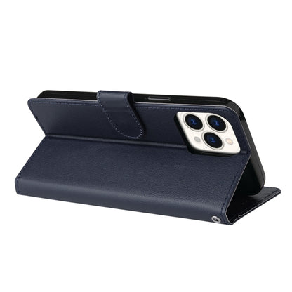 For iPhone 13 Pro Multifunctional Horizontal Flip Leather Case, with Three Card Slot & Holder & Photo Frame & Lanyard (Navy) - iPhone 13 Pro Cases by buy2fix | Online Shopping UK | buy2fix