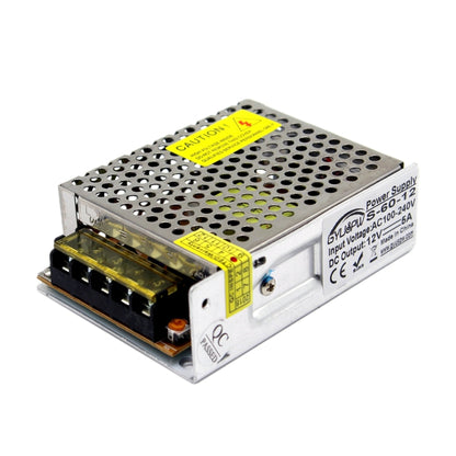 S-60-12 DC12V 5A 60W LED Regulated Switching Power Supply, Size: 110 x 79 x 36mm - Power Supplies by buy2fix | Online Shopping UK | buy2fix