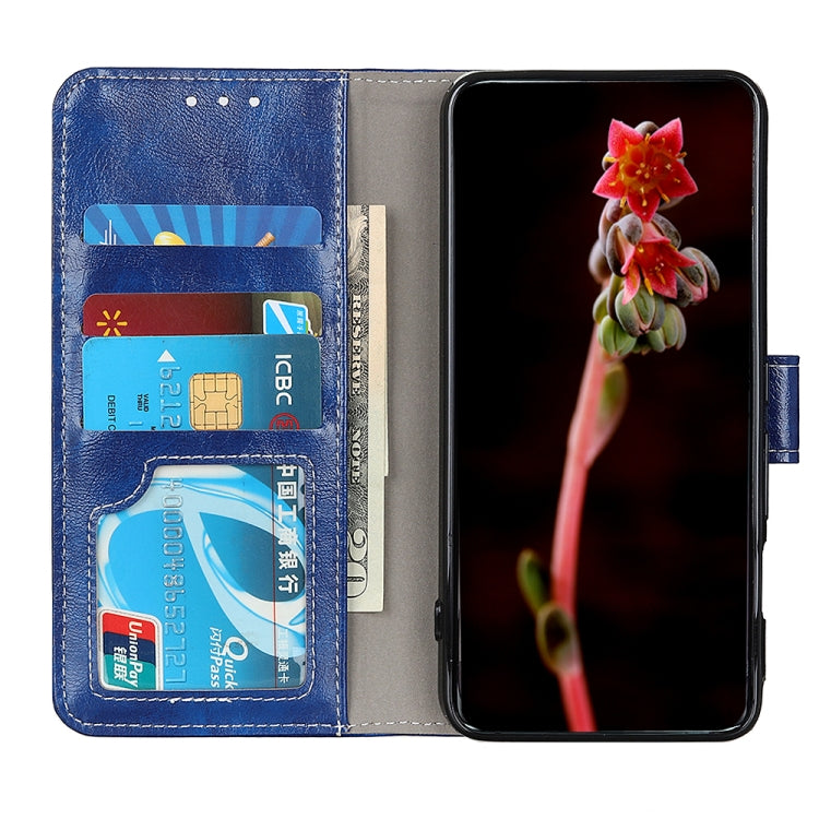 For Xiaomi Mi 11T / 11T Pro Retro Crazy Horse Texture Horizontal Flip Leather Case with Holder & Card Slots & Photo Frame & Wallet(Blue) - Xiaomi Cases by buy2fix | Online Shopping UK | buy2fix