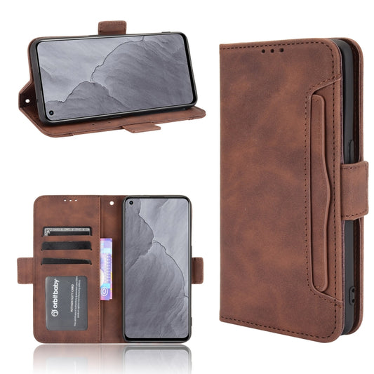 For OPPO Realme GT Master Skin Feel Calf Pattern Horizontal Flip Leather Case with Holder & Card Slots & Photo Frame(Brown) - Realme Cases by buy2fix | Online Shopping UK | buy2fix