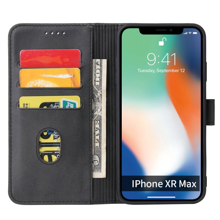 For iPhone XS Max Calf Texture Buckle Horizontal Flip Leather Case with Holder & Card Slots & Wallet(Black) - More iPhone Cases by buy2fix | Online Shopping UK | buy2fix