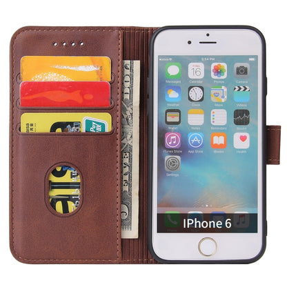 Calf Texture Buckle Horizontal Flip Leather Case with Holder & Card Slots & Wallet For iPhone 6 Plus & 6s Plus(Brown) - More iPhone Cases by buy2fix | Online Shopping UK | buy2fix