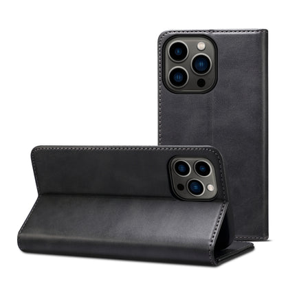 For iPhone 13 Pro Calf Texture Horizontal Flip Leather Case with Holder & Card Slots & Wallet (Black) - iPhone 13 Pro Cases by buy2fix | Online Shopping UK | buy2fix