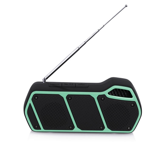 NewRixing NR-5011fm Outdoor Portable Bluetooth Speakerr, Support Hands-free Call / TF Card / FM / U Disk(Green) - Desktop Speaker by NewRixing | Online Shopping UK | buy2fix