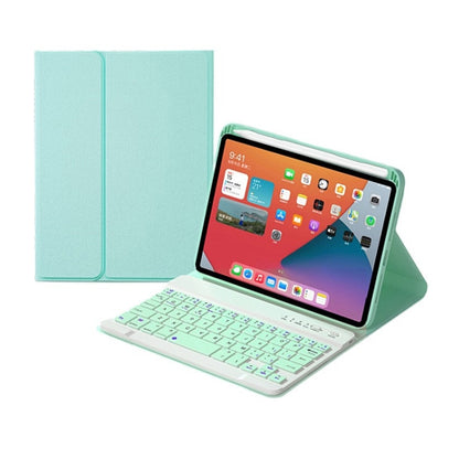 HK006 Square Keys Detachable Bluetooth Keyboard Leather Tablet Case with Holder for iPad mini 6(Mint Green) - For iPad mini by buy2fix | Online Shopping UK | buy2fix