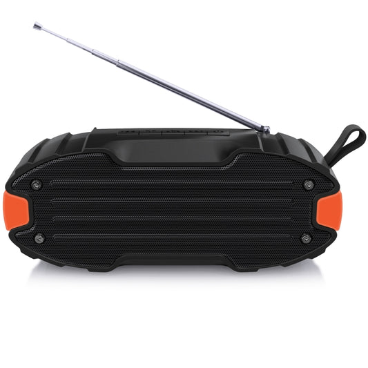 New Rixing NR-907FM TWS Outdoor Bluetooth Speaker Support Hands-free Call / FM with Handle & Antenna(Orange) - Desktop Speaker by NewRixing | Online Shopping UK | buy2fix