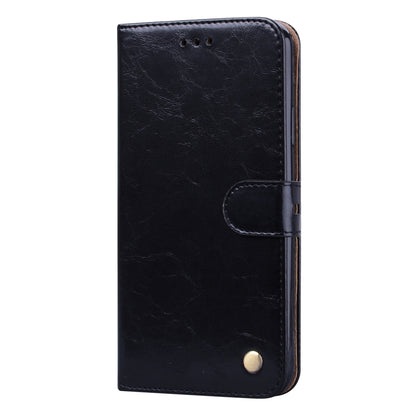 For iPhone 13 Business Style Oil Wax Texture Horizontal Flip Leather Case with Holder & Card Slots & Wallet(Black) - iPhone 13 Cases by buy2fix | Online Shopping UK | buy2fix