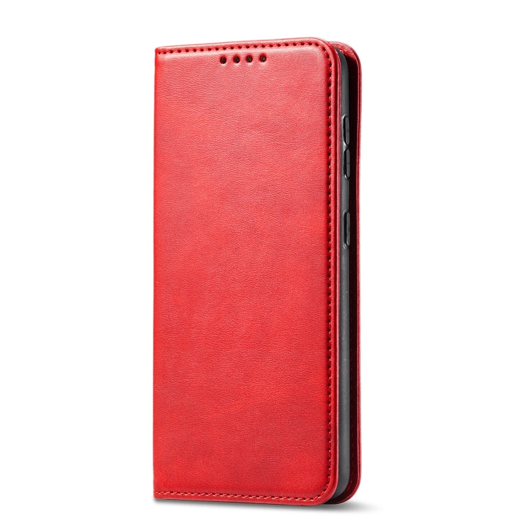 For Xiaomi Redmi 9C Calf Texture Magnetic Horizontal Flip Leather Case with Holder & Card Slots & Wallet(Red) - Xiaomi Cases by buy2fix | Online Shopping UK | buy2fix