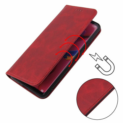 For Xiaomi Redmi 9C Calf Texture Magnetic Horizontal Flip Leather Case with Holder & Card Slots & Wallet(Red) - Xiaomi Cases by buy2fix | Online Shopping UK | buy2fix