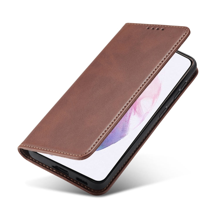 For Xiaomi Redmi Note 9 Calf Texture Magnetic Horizontal Flip Leather Case with Holder & Card Slots & Wallet(Brown) - Xiaomi Cases by buy2fix | Online Shopping UK | buy2fix