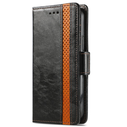 For Motorola Edge 20 Pro CaseNeo Business Splicing Dual Magnetic Buckle Horizontal Flip PU Leather Case with Holder & Card Slots & Wallet(Black) - Motorola Cases by buy2fix | Online Shopping UK | buy2fix