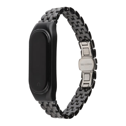For Xiaomi Mi Band 6 / 5 Ceramics Watch Band(Five Beads Black) - Watch Bands by buy2fix | Online Shopping UK | buy2fix