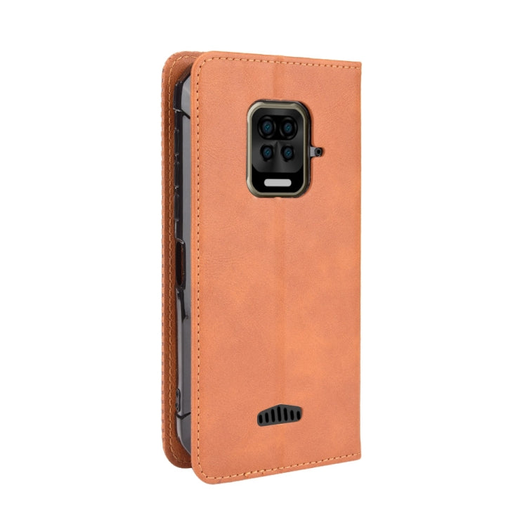 For Doogee S59 / S59 Pro Magnetic Buckle Retro Crazy Horse Texture Horizontal Flip Leather Case with Holder & Card Slots & Photo Frame(Brown) - More Brand by buy2fix | Online Shopping UK | buy2fix