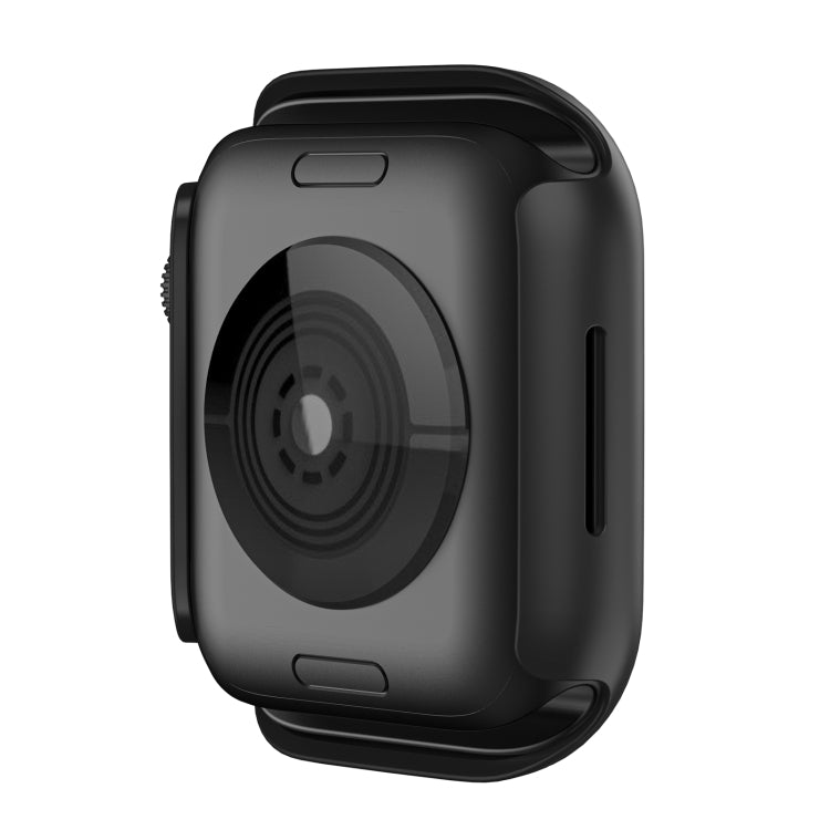 Shockproof TPU Protective Case For Apple Watch Series 9 / 8 / 7 41mm(Black) - Watch Cases by buy2fix | Online Shopping UK | buy2fix